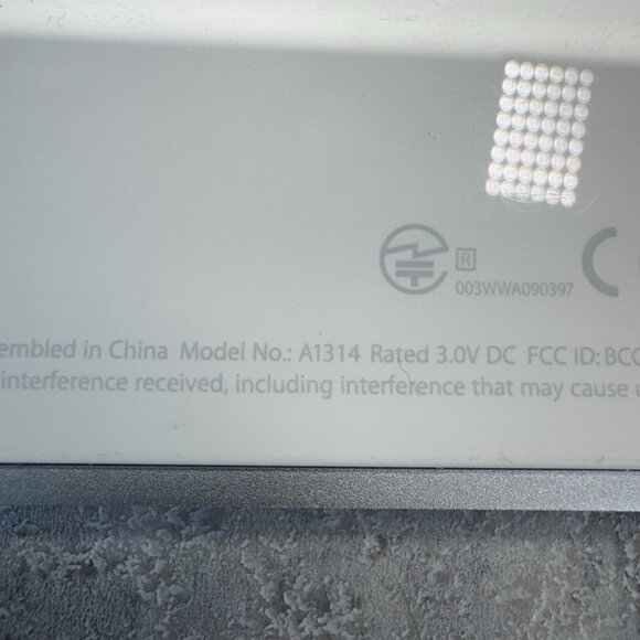 Genuine Apple Wireless Keyboard (A1314) - White/Silver QWERTY Tested - Picture 5 of 5